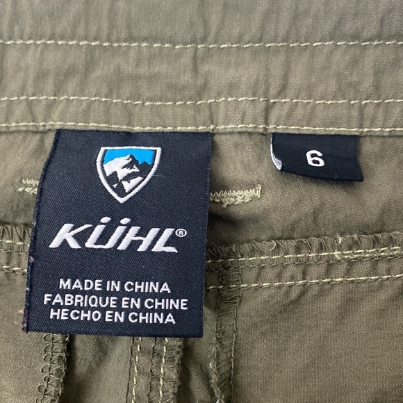 Kuhl Roll Up Shorts Women Olive Size 6 - Picture 6 of 8